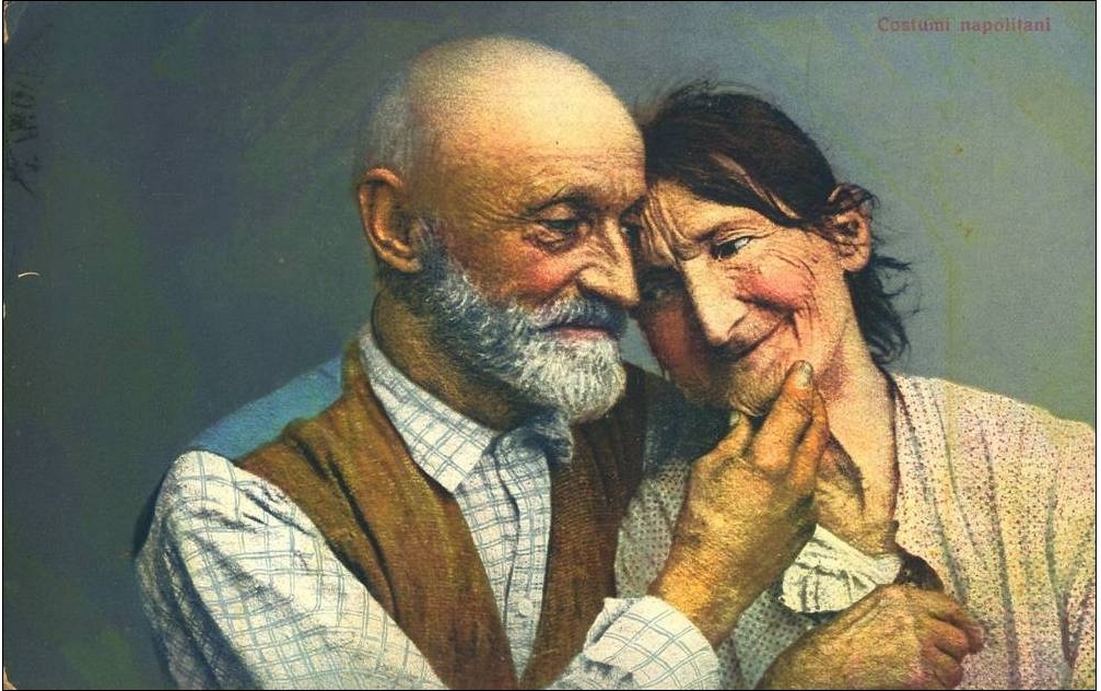 Résultat de recherche d'images pour "painting couple old people"
